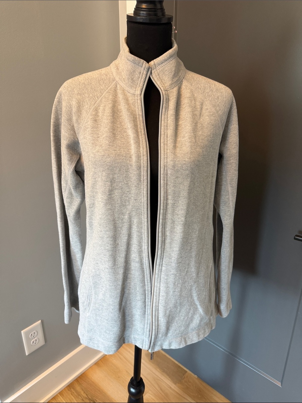 Tommy Bahama Light Gray Full-Zip Women's Jacket